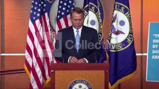 BOEHNER- OBAMA RECKLESS THREAT GOVT SHUTDOWN