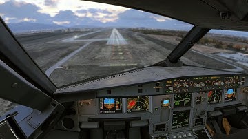 Airbus A320 Pilot View Evening Landing in Sofia | MSFS 2024