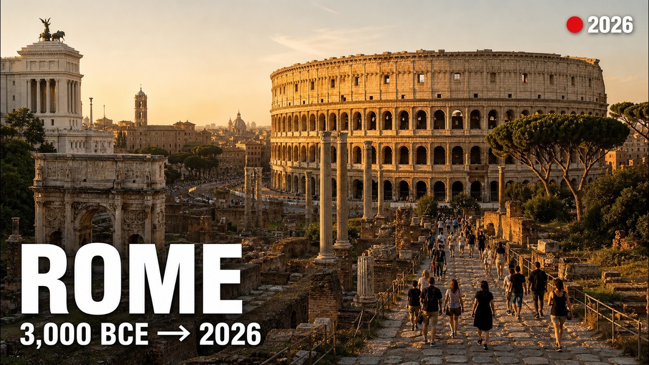 Evolution Of Rome | Fixed Camera Timelapse — 3,000 Years From Marsh To Metropolis