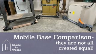 MOBILE BASE COMPARISON, TOOL REVIEW...they are not all equal