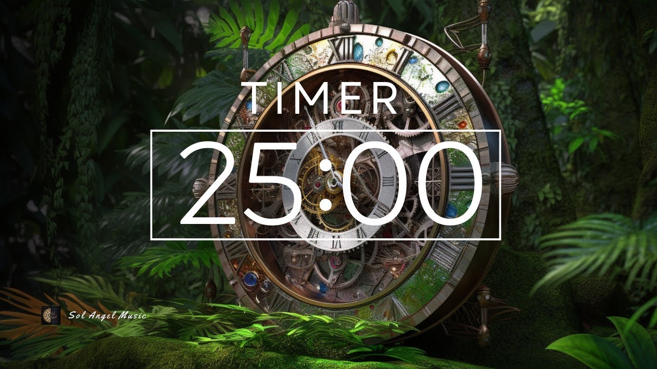 25 Minute Timer | Rain Sounds - GREEN NOISE - YouTube