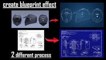 How To Create a Fake Blueprint Effect in Photoshop | Photoshop Tutorial | Two way | The Visual FX