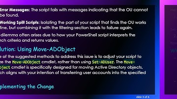 Troubleshooting PowerShell Scripts: Why Your Script Can