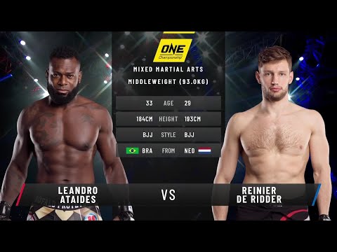 Reinier de Ridder vs Leandro Ataides fight footage