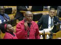 Sonadebate  eff walks out as minister pravin gordhan speaks