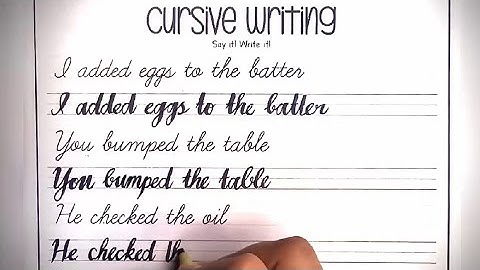 Cursive WWriting with cut marker|Cursive Writing for beginners |SM Writing & Calligraphy 
