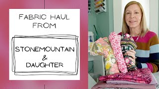 Beautiful Fabrics From Stonemountain & Daughter | Future Plans