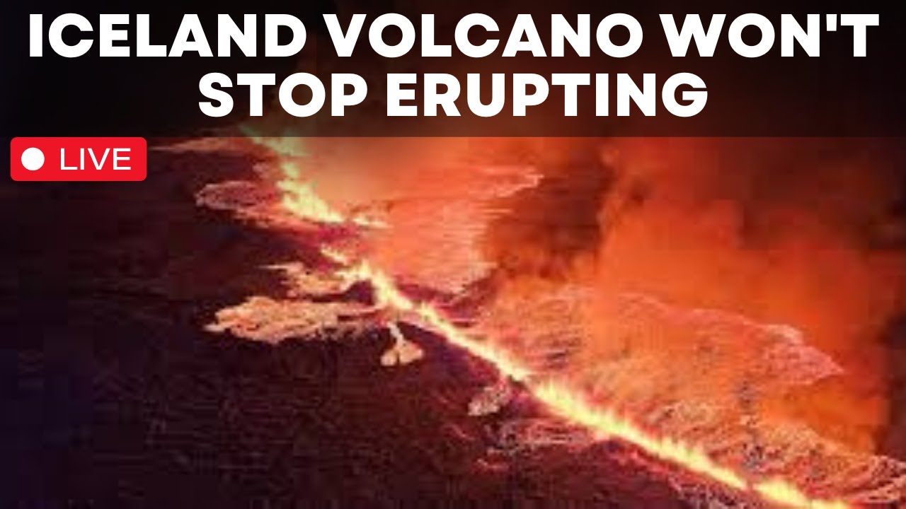 Iceland Volcano Eruption Live Updates Northern Lights Shine Over