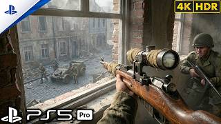 (PS5) Silent Sniper Ambush on Nazi Patrol | Realistic Gameplay [4K60FPS] Call of Duty screenshot 5
