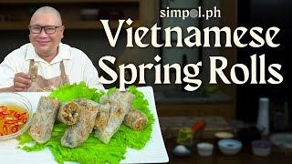 How To Make Vietnamese Spring Rolls Fresh, Light & Healthy Chef Tatungs Simpol Recipe
