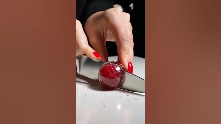 What's Inside This Glass Raspberry? #fypシ゚viral #fyp #viral #fruit #ai #asmr #asmrsounds