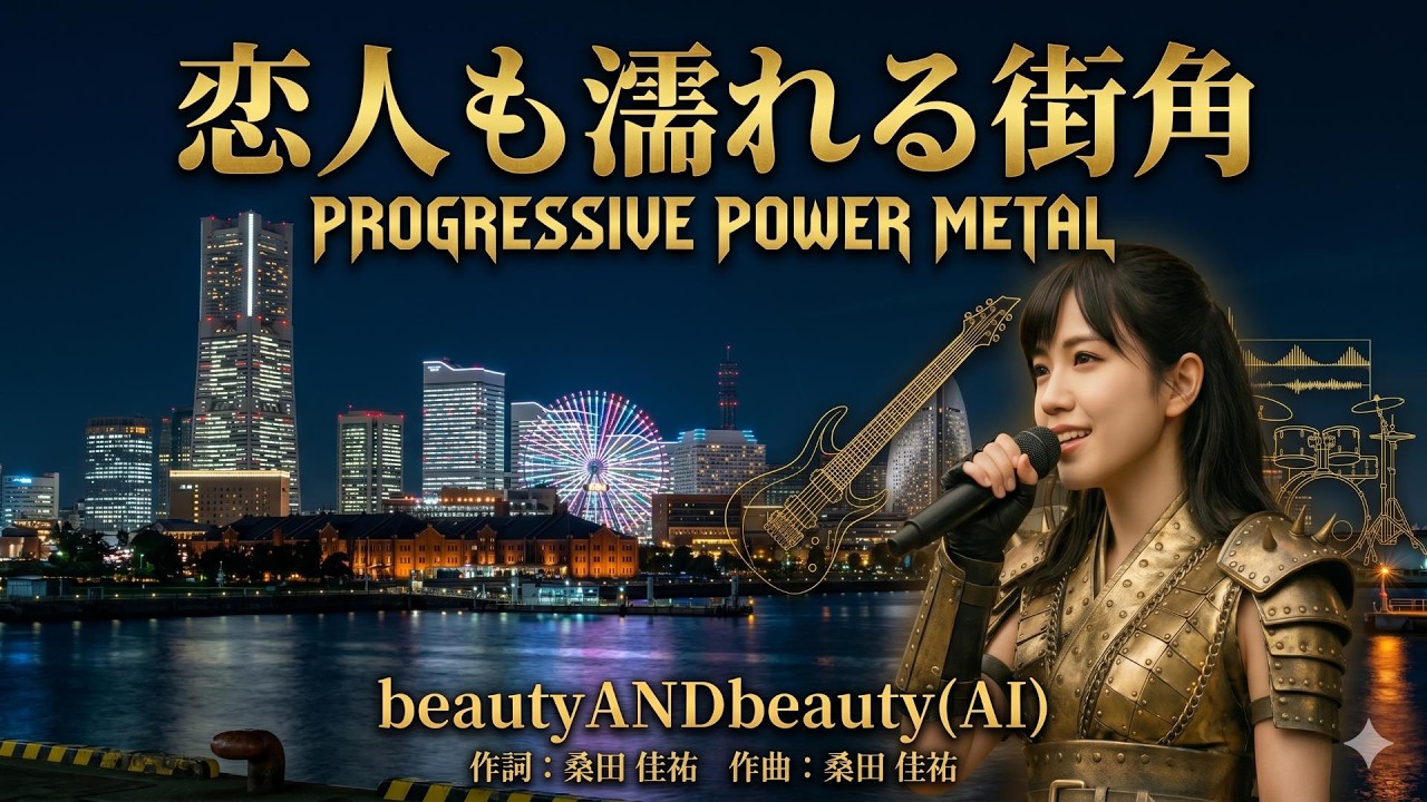 プログレ】昭和歌謡【恋人も濡れる街角】(中村雅俊)(Prog Power Metal