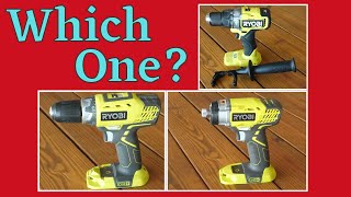 Ryobi 18V ONE+ Drill Comparison || A Beginner's Guide to Drills