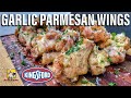 Smoked Garlic Parmesan Wings with Kingsford Pellets