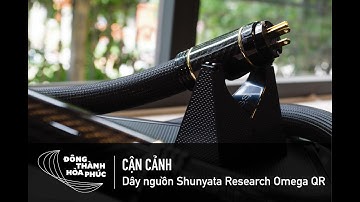 CẬN CẢNH: Dây nguồn Shunyata Research Omega QR (Black Carbon / Gold)