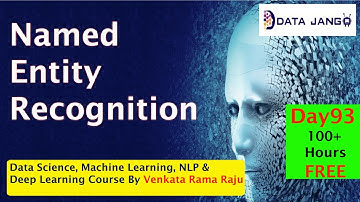 93 Named Entity Recognition using Spacy | Artificial Intelligence Course | Datajango
