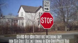 CTA #103 West 103rd Street bus (WB trip) from 95th St. (Red Line) to 103rd/Pulaski (02-12-17)