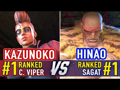 SF6 🤜 KAZUNOKO (#1 Ranked C. Viper) vs HINAO (#1 Ranked Sagat) 🤛 SF6 High Level Gameplay