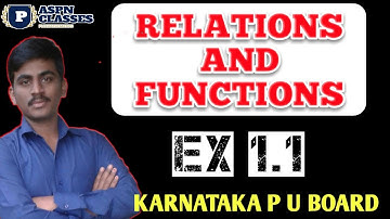 Relations and Functions exercise : 1.1 class 12 NCRT, CBSC || By P.N.Biradar