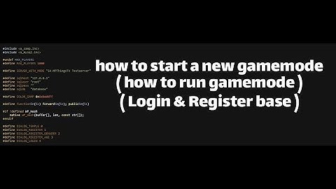 (SAMP/open.mp) How to start new gamemode (SA-MP) with run toturial | آموزش ران کردن سرور سمپ