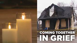 Hundreds gather at candlelight vigil to remember Ohio family killed in house fire