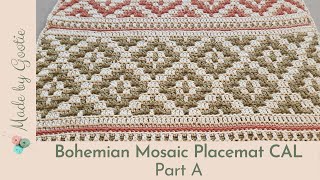 Bohemian Mosaic Placemat Pattern - Part A - Free Crochet Along