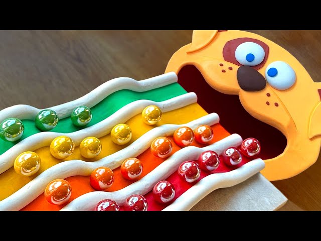 Marble Run Race Plasticine Dog Amakandu Pop Tubes Train class=