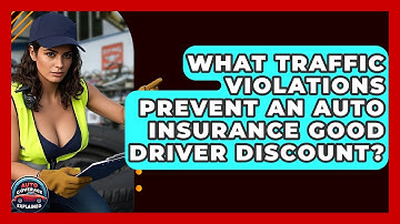 What Traffic Violations Prevent An Auto Insurance Good Driver Discount? - Auto Coverage Explained