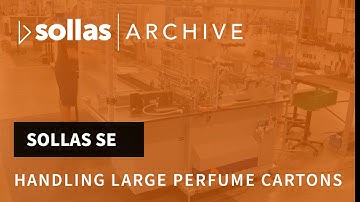 Sollas SE handling large perfume cartons STILL ACCURATE TODAY!