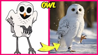 How 99 Nights In The Forest Mobs Characters Look in Real Life + their favorites & More! | Deer, Owl screenshot 5