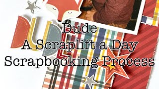 Day 27-A Scraplift a Day (Jan) | Scrapbooking Process