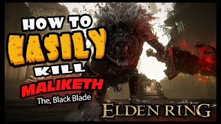 How to EASILY KILL Maliketh in 40 seconds [Cheesy Way] [Fast and Easy Guide] [Elden Ring]