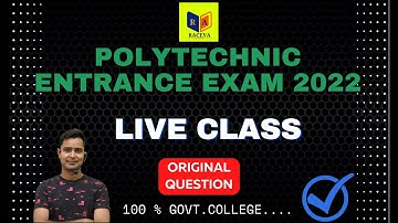 Polytechnic Most important Question 2022 | polytechnic entrance exam preparation | Polytechnic 2023
