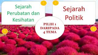 HURAIAN TEMA DAN CONTOH SOALAN KERJA KURSUS SEJARAH  STPM 940/4 TAHUN 2022