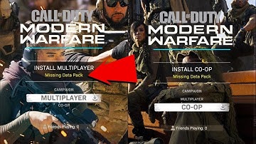 Modern Warfare Multiplayer Not Working "Missing Data Pack" "Install Suspended" Ps4, Xbox FIX?