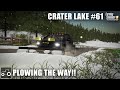Plowing Snow &amp; Clearing Trees For A New Field - Crater Lake #61 Farming Simulator 19 Timelapse