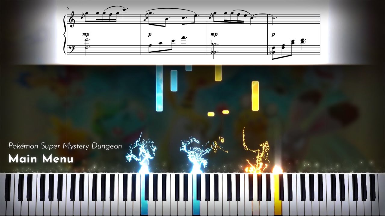 Main Menu - Pokémon Super Mystery Dungeon | Piano Arrangement w/ Sheet music