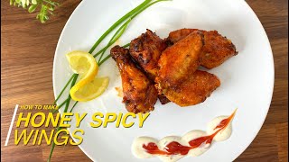 How to make Honey Spicy Chicken Wings - طريقة عمل اجنحة الدجاج الحارة بالعسل