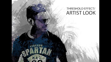 Threshold effect|| Artist look|| photoshop cc 2017