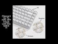XVX Jelly Round Side Keycaps Ice Crystal Translucent White OEM Profile Russian/Korean Key cap for Ch