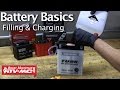 Battery Basics & Activation - Filling & Charging A Motorcycle Battery