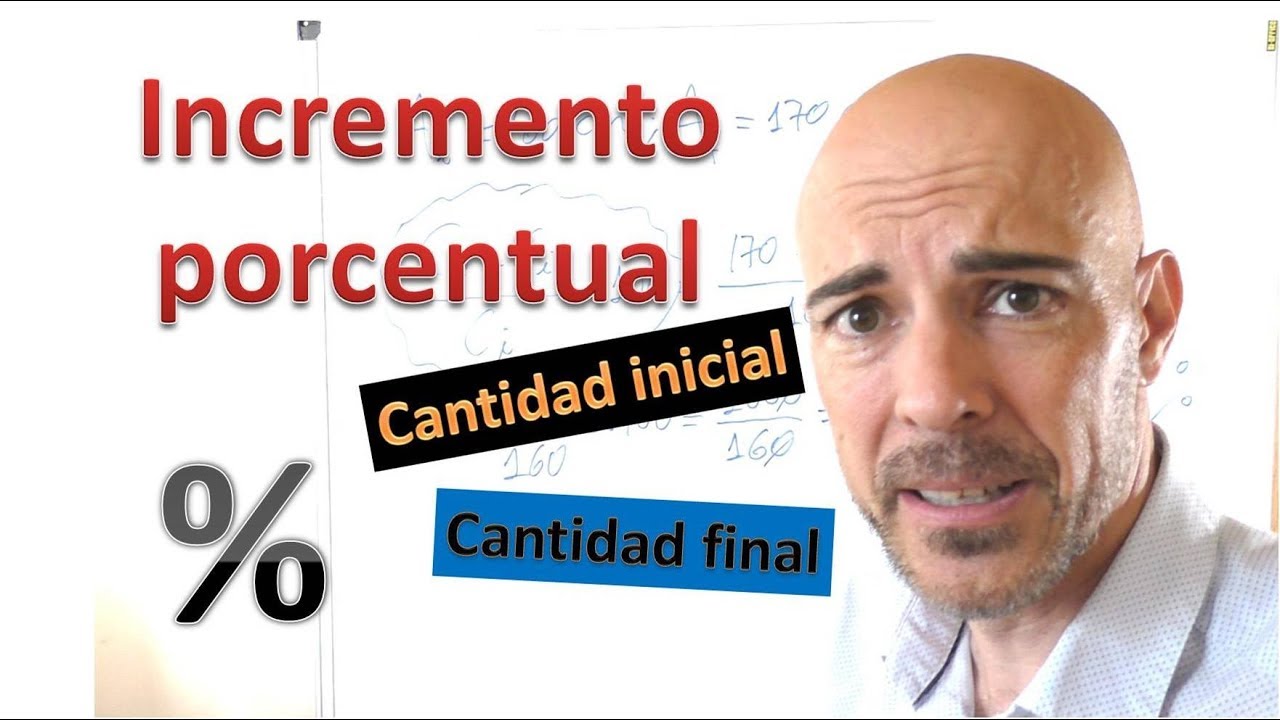 Como se calcula el incremento porcentual