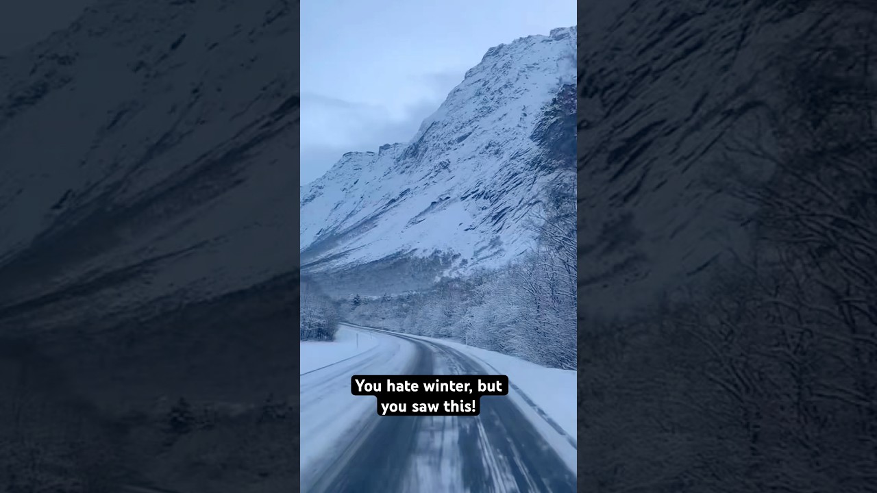Norway's snowy roads, magical landscapes. Who's ready to chase the Arctic vibes? 