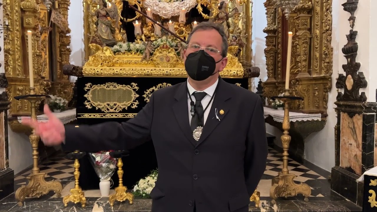 Rafael Cortés. HERMANDAD NTRA. SRA. DE LA SOLEDAD con Antonio Delgado (Tte. Hermano Mayor) 16-04-22