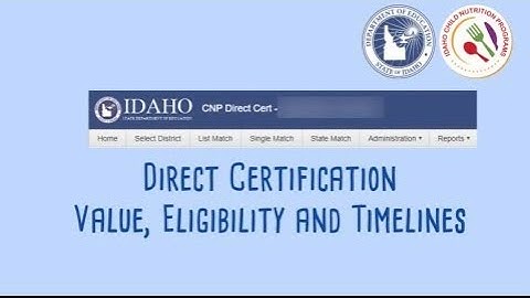 Direct Certification
