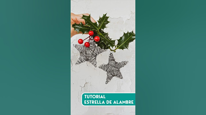 Tutorial estrella de alambre 3D. Manualidades navideñas. Adornos de navidad hecho en casa