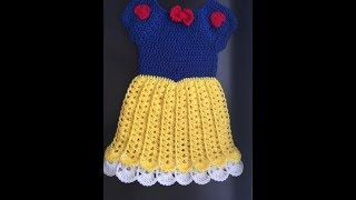 crochet snow white dress