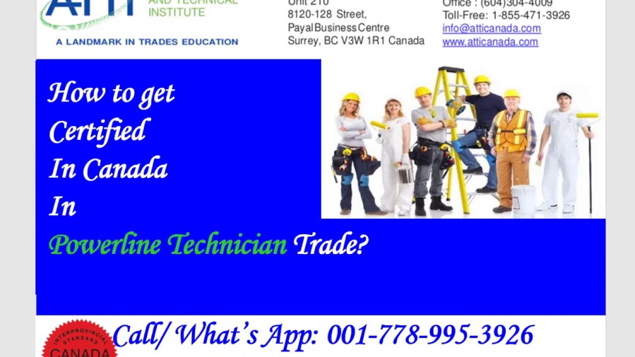 How to Get Powerline Technician Red Seal Ticket in Canada? YouTube