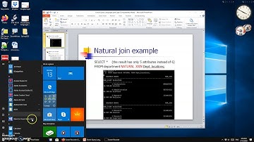 CSCI 3360 4 14 class video part 1 D Natural Join Union