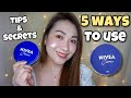 SKIN WHITENING & DARK SPOTS REMOVAL - TOP 5 SURPRISING USES OF NIVEA CREAM | ayaesguerra